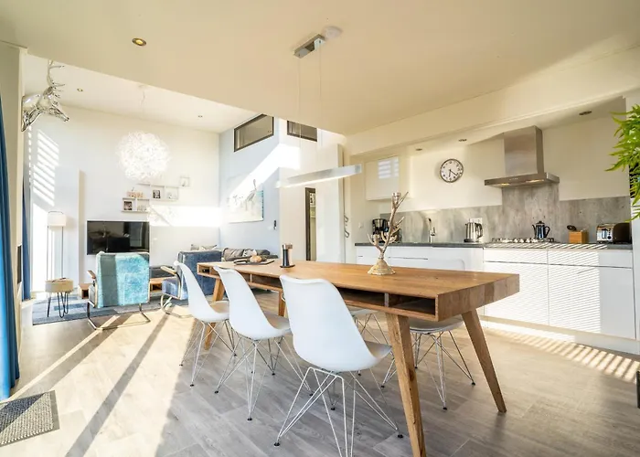 Prázdninový dům Lifestyle Cube Mit Dachterrasse Meerblick Und Hulshorst